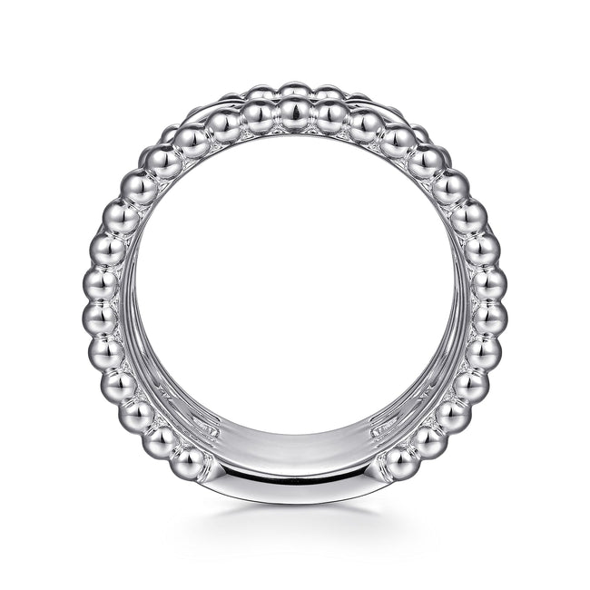 925 Sterling Silver Bujukan White Sapphire Easy Stackable Ring