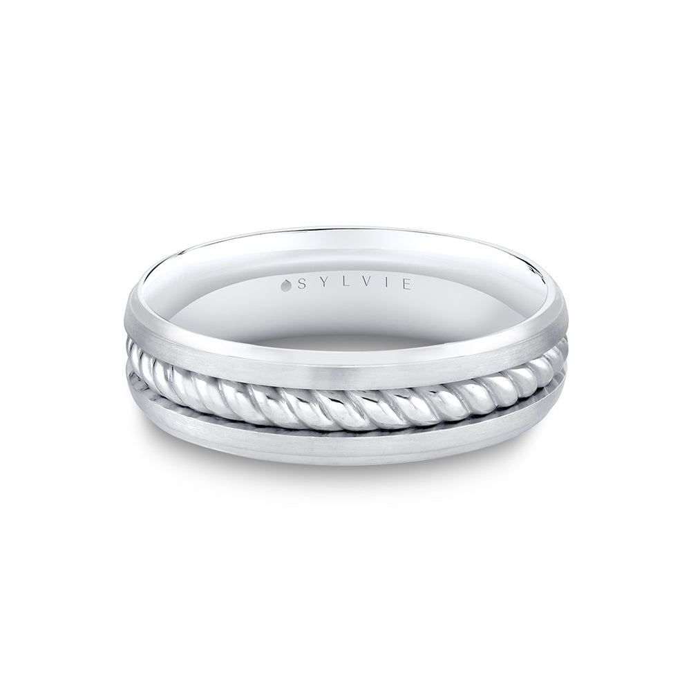 Sylvie Heritage Brushed Rope Men's Band - Harrison