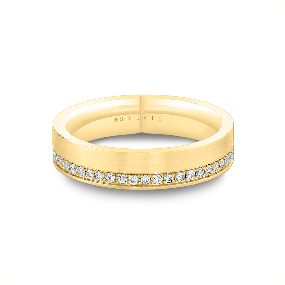 Sylvie Legacy Brushed Diamond Men's Band - Ryder