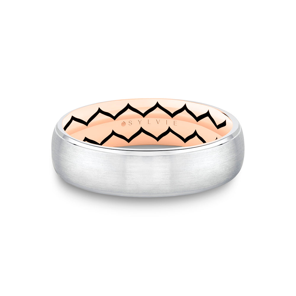 Sylvie Shell Ascend Two Tone Brushed Men's Band - Oliver