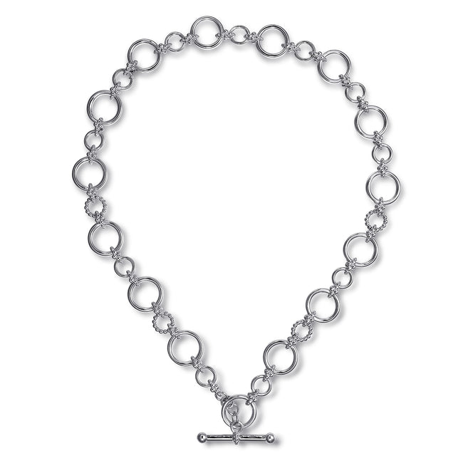 925 Sterling Silver Bujukan Link Necklace