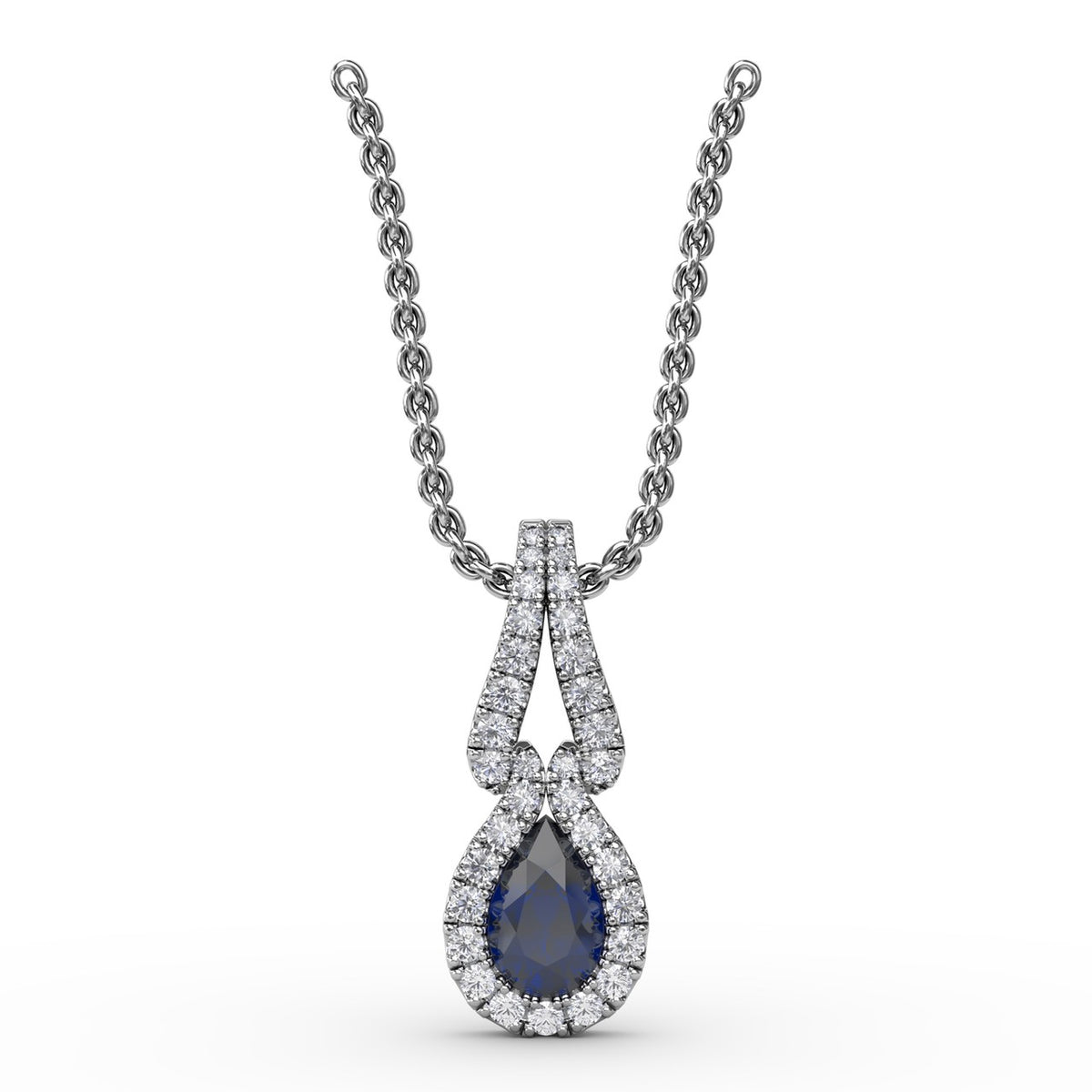 Make A Statement Sapphire and Diamond Pendant