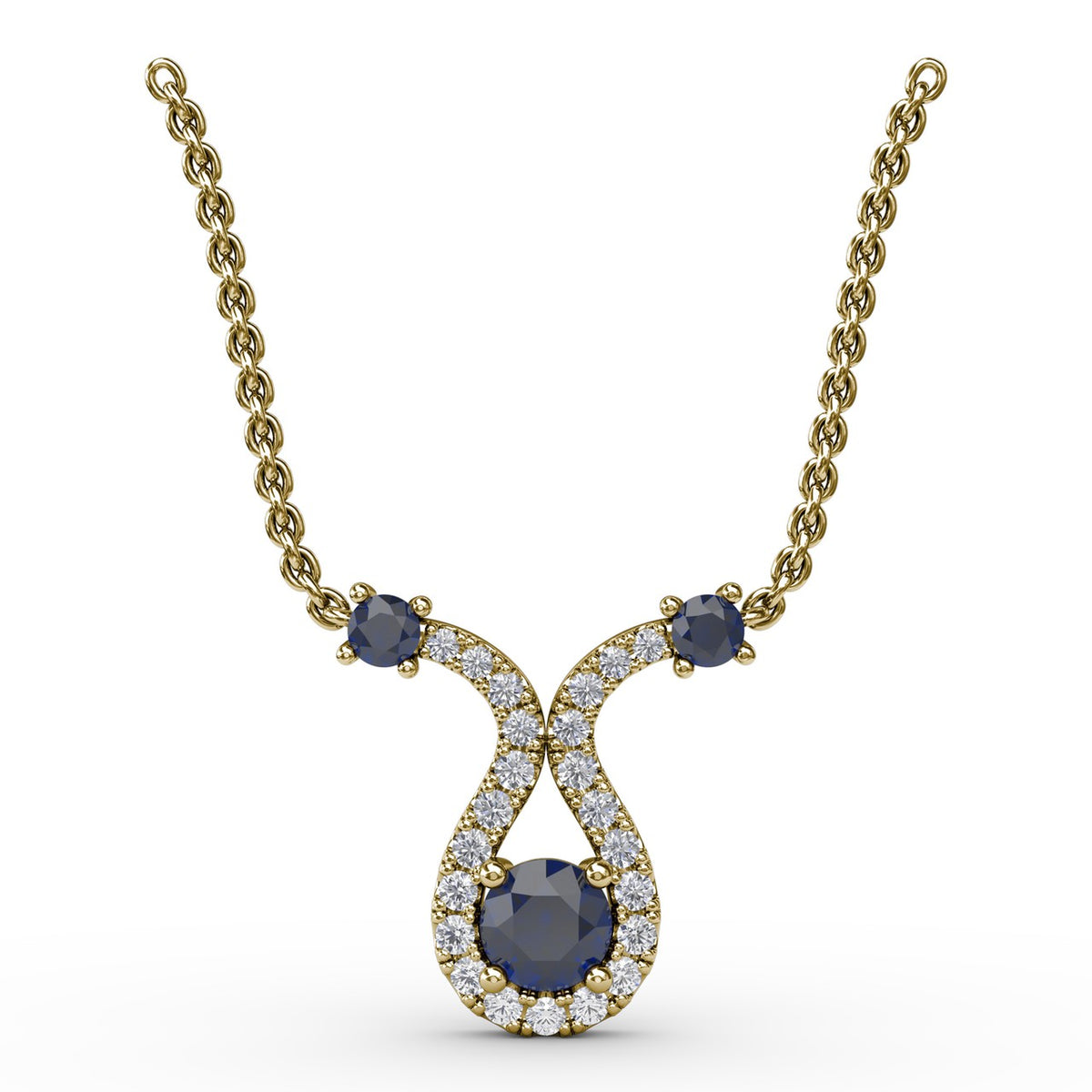 Full of Life Sapphire and Diamond Pendant