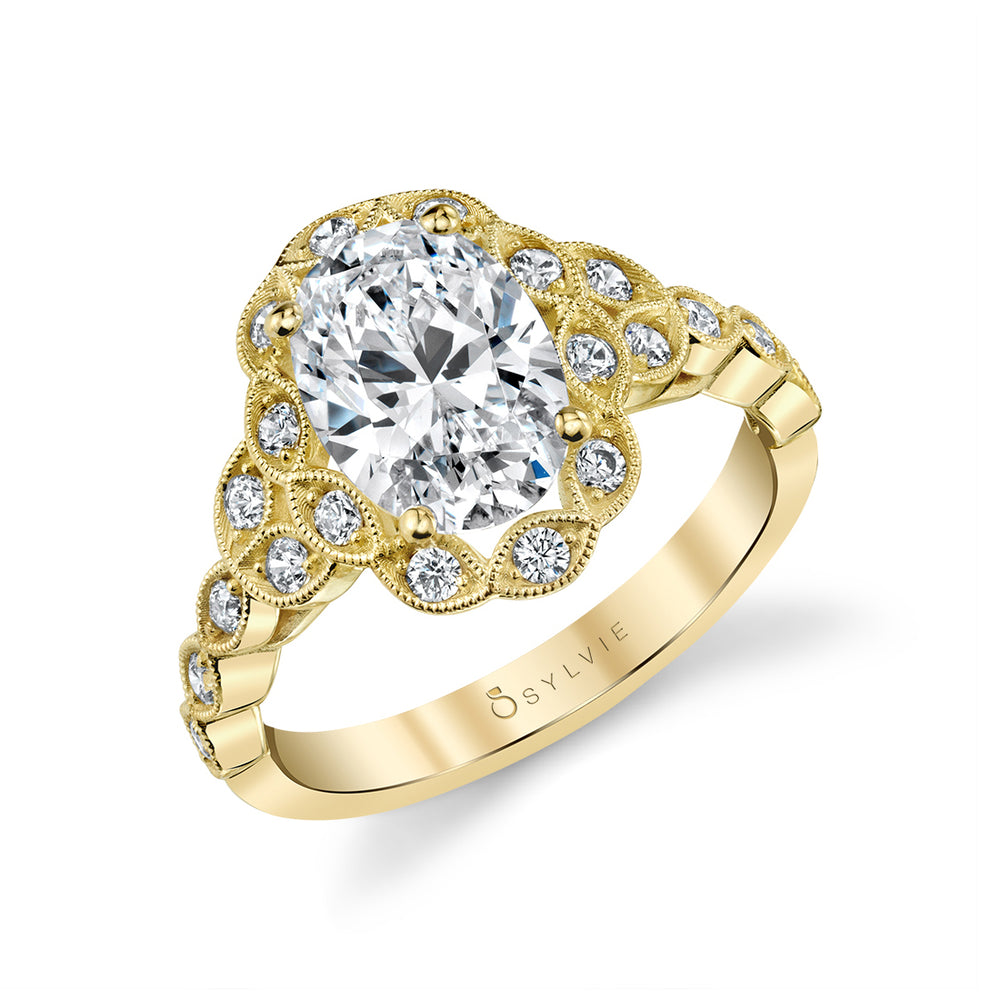 Sylvie Flower Engagement Ring - Jori
