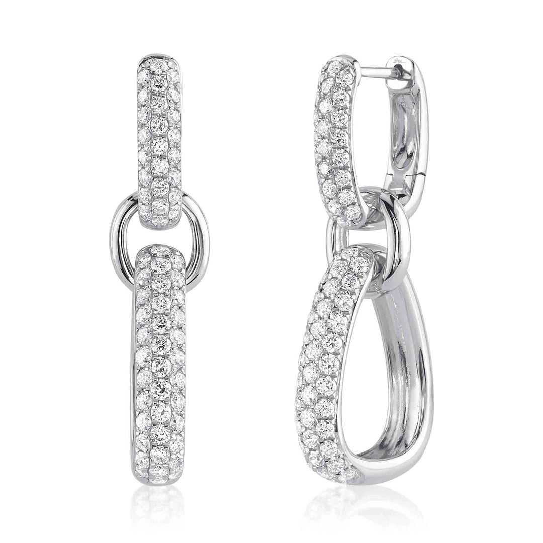 1.45CT 14K W/G DIAMOND EARRING