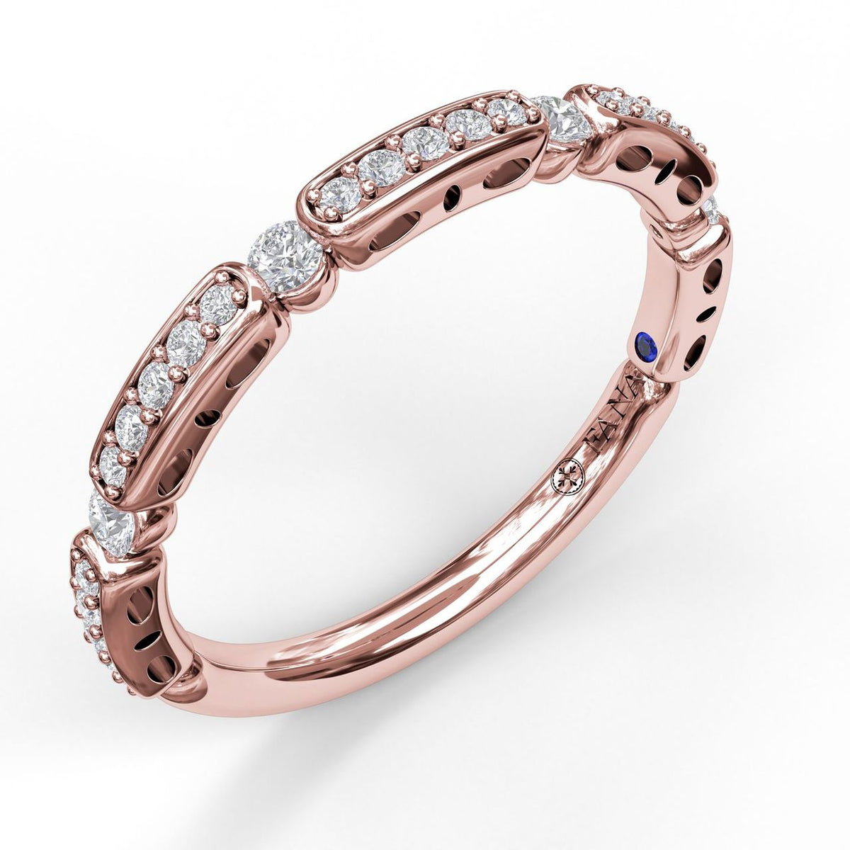 Bar and Bead Diamond Band