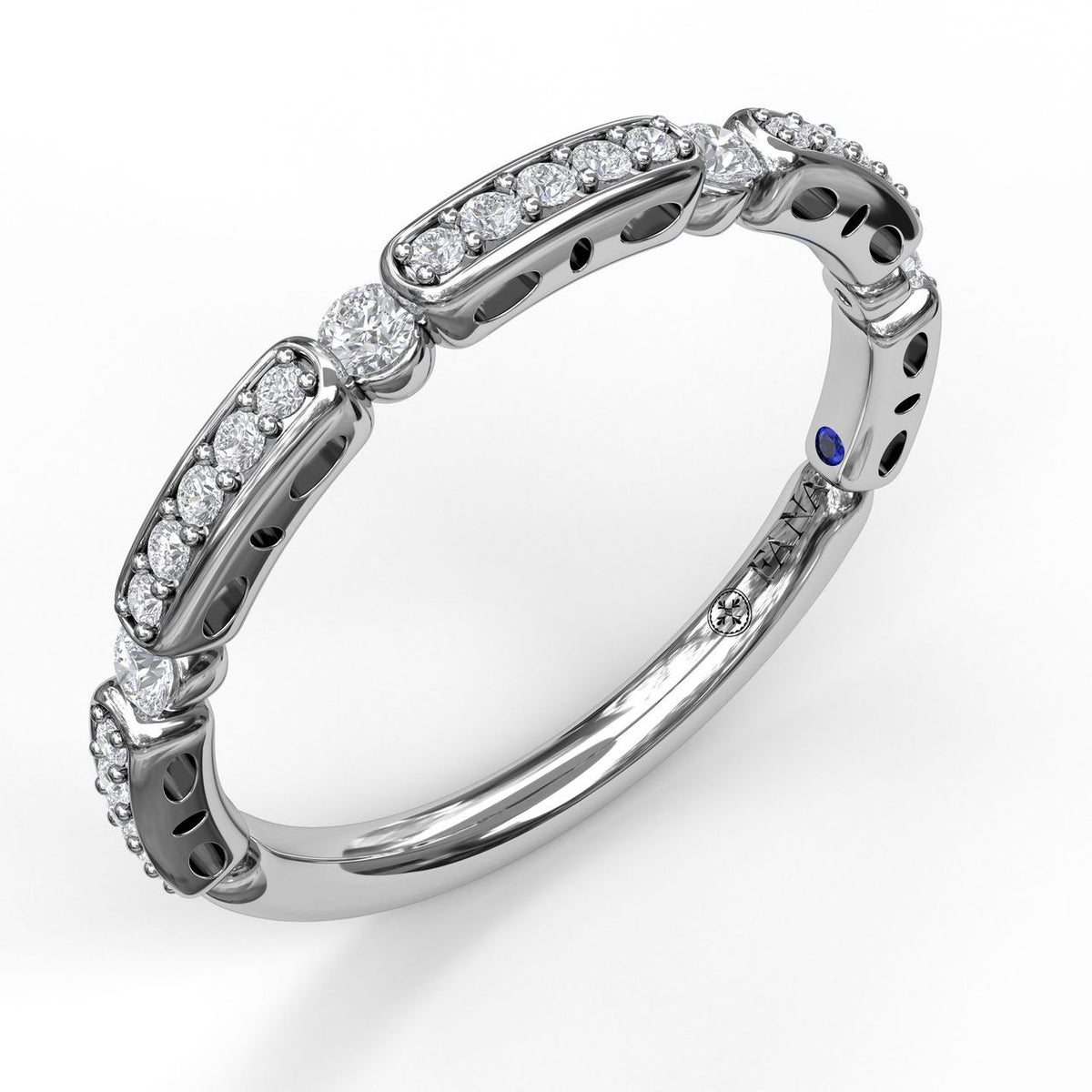 Bar and Bead Diamond Band