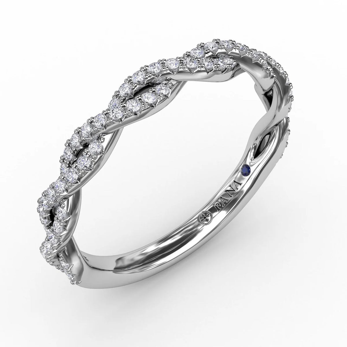 French Pave Twist Band