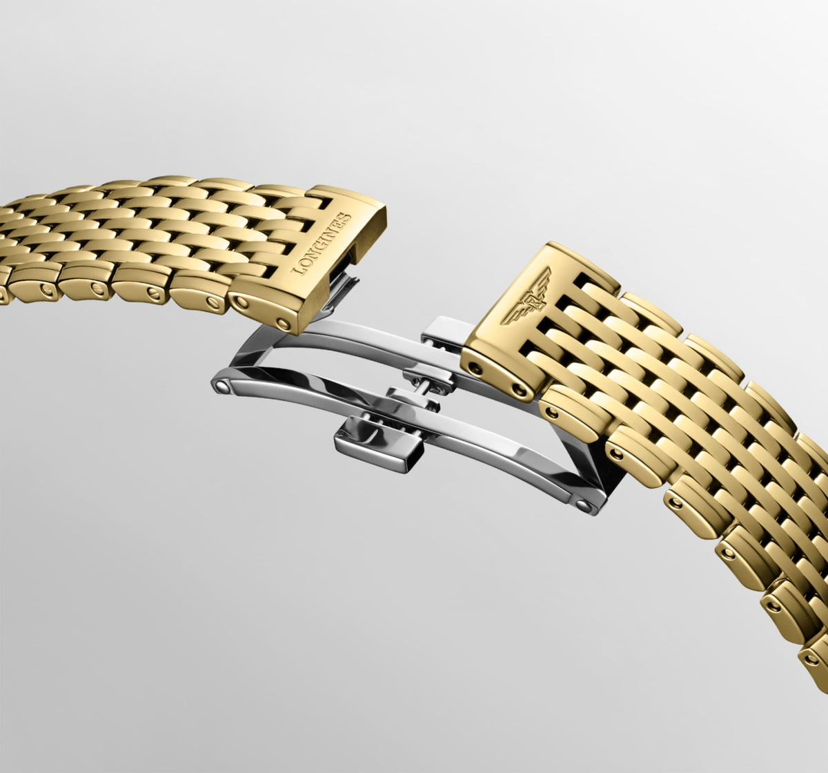 La Grande Classique De Longines 29.00 mm White mother-of-pearl Yellow PVD coating L4512287E L4.512.2.87.E back view
