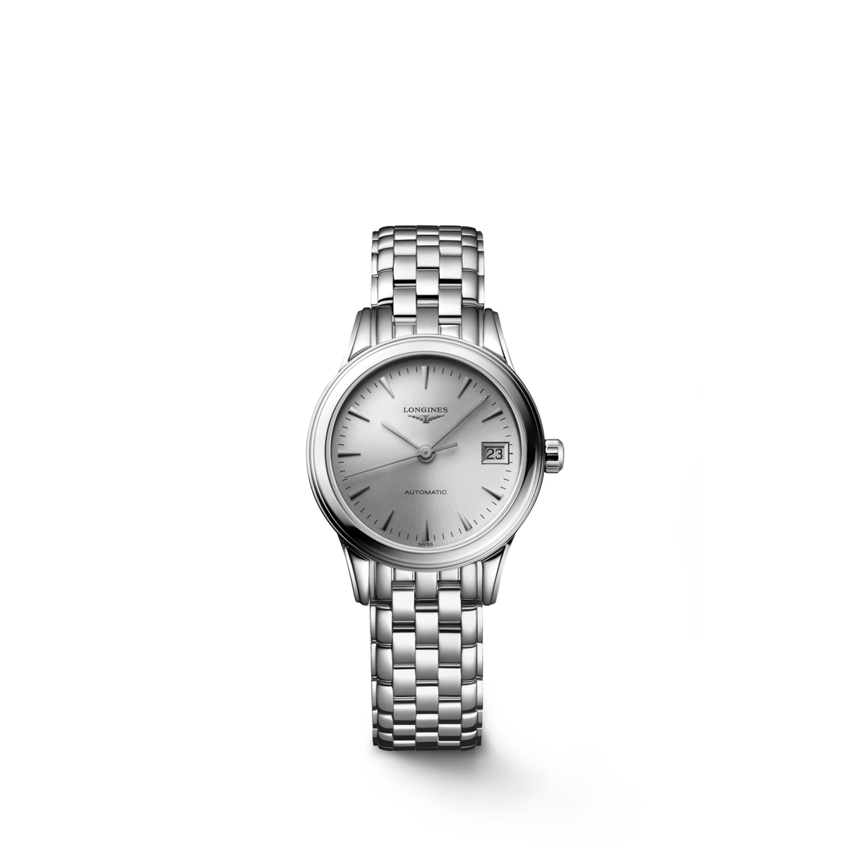 Flagship Classic 26.00 mm Sunray silver Stainless steel L42744726 L4.274.4.72.6 front view