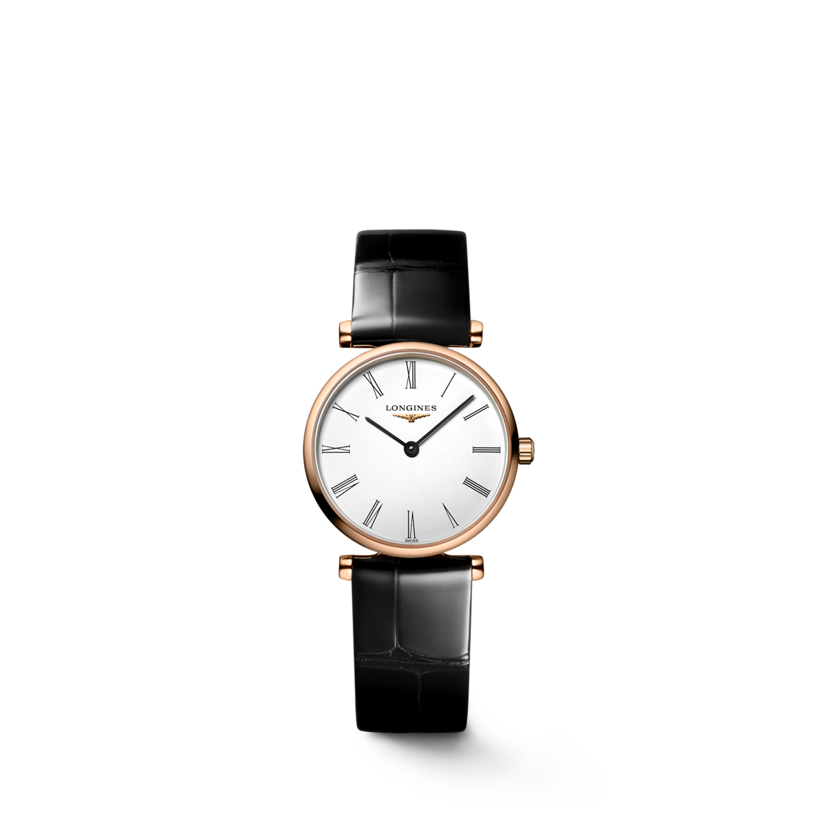 La Grande Classique De Longines 24.00 mm White Red PVD coating L4209191B L4.209.1.91.B front view