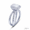 JB Star Platinum Diamond Engagement Ring