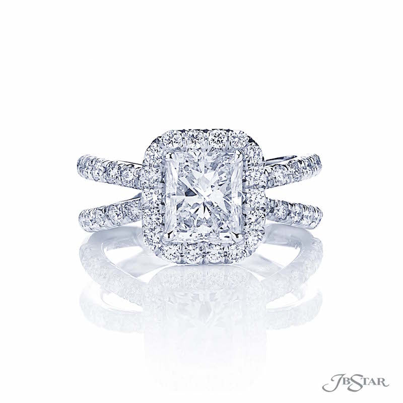 JB Star Platinum Diamond Engagement Ring