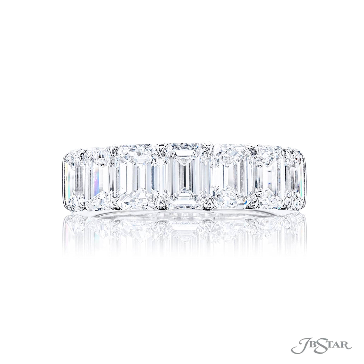 JB Star Emerald Cut Diamond Anniversary Band