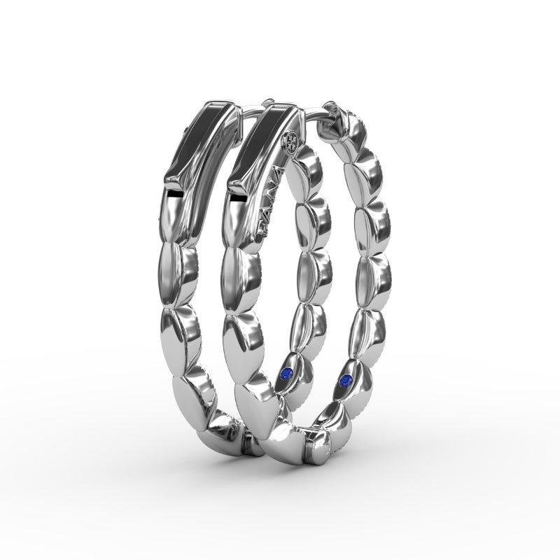 Fana Flawless Filigree Diamond Hoops