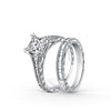 Kirk Kara STELLA Diamond Engagement Rings 18k Gold White 22DB .40  GRADUATED BAGUETTE CHANNEL RING