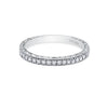 Kirk Kara CARMELLA Diamond Wedding Bands 18k Gold White 19DR 0.17 DIAMOND ENGRAVED WEDDING BAND