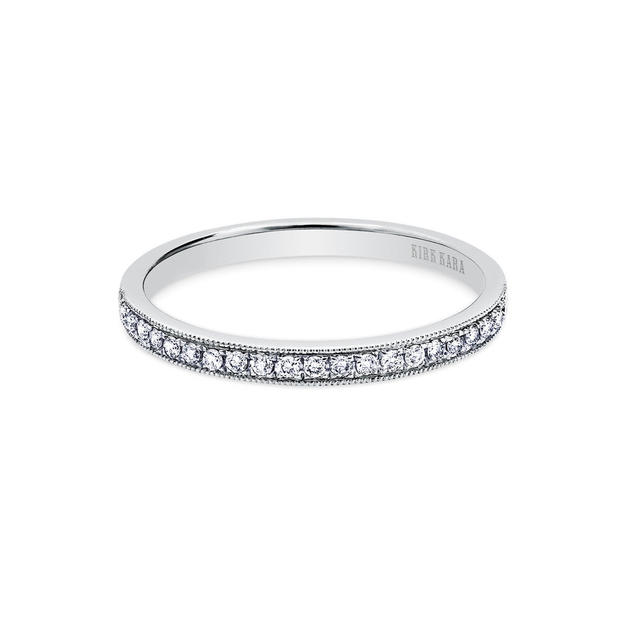 Kirk Kara CARMELLA Diamond Wedding Bands 18k Gold White 28DR .14 DIAMOND WEDDING BAND