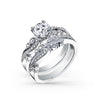 Kirk Kara ANGELIQUE Diamond Engagement Rings 18k Gold White 18DR 0.11 SWIRL PEG HEAD RING
