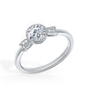 Kirk Kara DAHLIA Diamond Engagement Rings 18k Gold White 10DR 0.04CT BEZEL HEAD RING