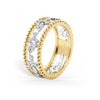Kirk Kara RAYANA Diamond Wedding Bands 18k Gold White 30DR 0.14 DOMED FASHION BAND