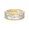 Kirk Kara RAYANA Diamond Wedding Bands 18k Gold White 30DR 0.14 DOMED FASHION BAND