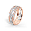 Kirk Kara RAYANA Diamond Wedding Bands 18k Gold White 76DR 0.40 DIAMOND DOMED FASHION BAND