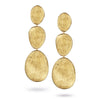 Marco Bicego Lunaria Collection 18K Yellow Gold Large Triple Drop Earrings