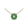 Fana Emerald Flower Cluster Necklace