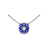 Fana Sapphire Flower Cluster Necklace