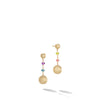 Marco Bicego Africa Collection 18K Yellow Gold Mixed Gemstone Drop Earrings