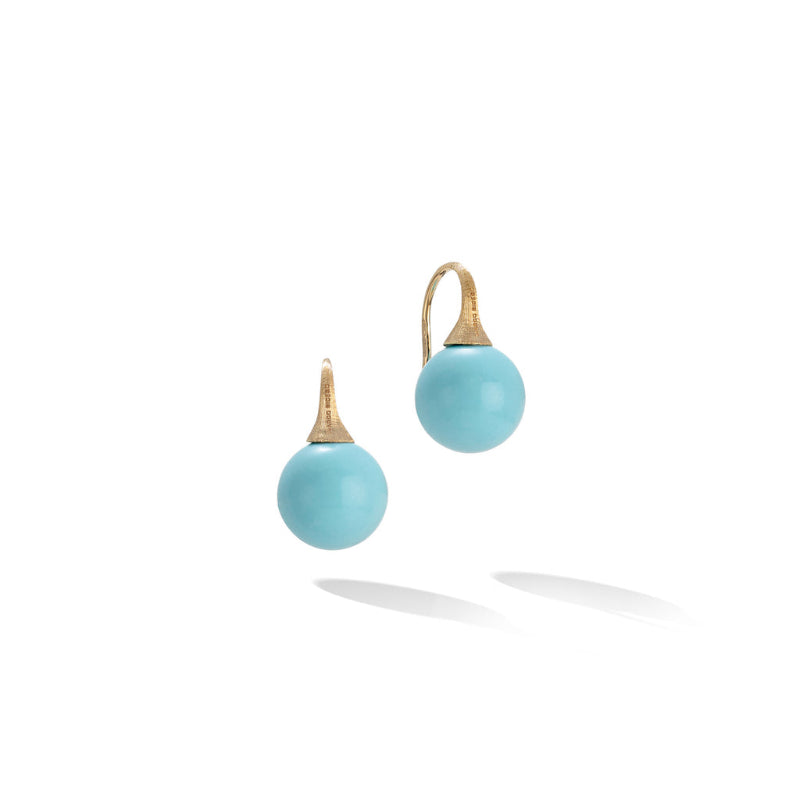 Marco Bicego Africa Boule Collection 18K Yellow Gold French Wire Earrings