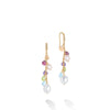 Marco Bicego Paradise Collection 18K Yellow Gold Mixed Gemstone and Pearl Medium Drop Earrings