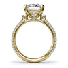 Fana Side Stone Pave Diamond Engagement Ring