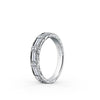 Kirk Kara CHARLOTTE Diamond Wedding Bands 18k Gold White 4DB 0.42 10DR 0.08 DIAMOND WEDDING BAND