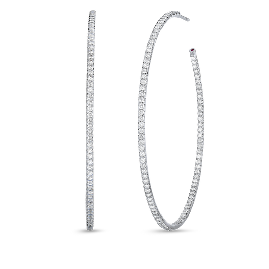 Xxlarge Inside Outside Open The Perfect Diamond Hoop® Earrings