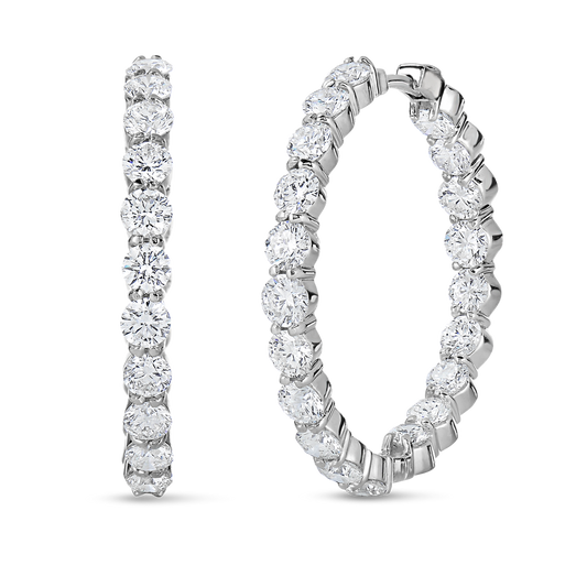 Inside Outside The Perfect Diamond Hoop® Earrings