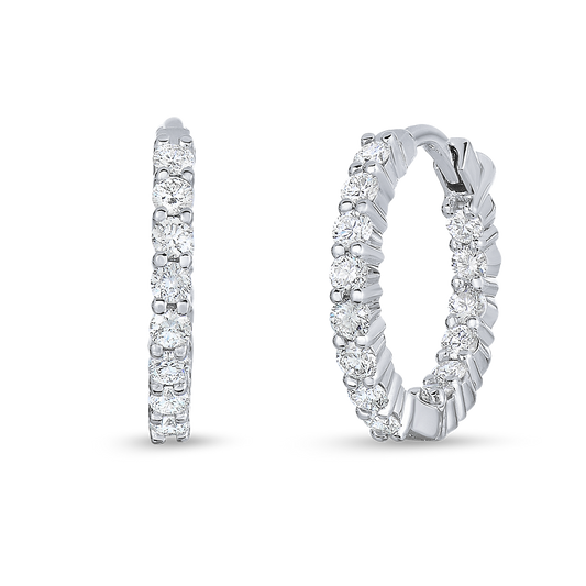 Petite Inside Outside The Perfect Diamond Hoop® Earrings