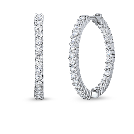 Small Inside Outside The Perfect Diamond Hoop® Earrings