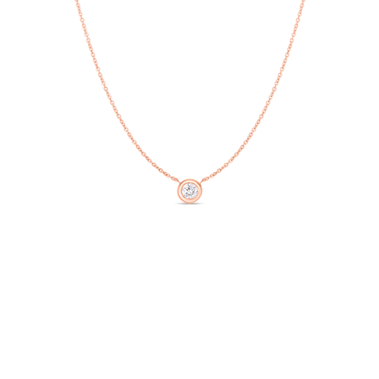 Diamonds By The Inch Bezel Set Solitaire Necklace