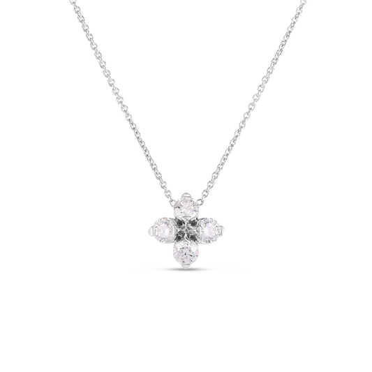Love In Verona Diamond Flower Necklace