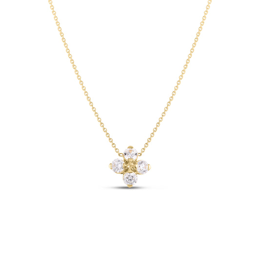 Love In Verona Diamond Flower Necklace