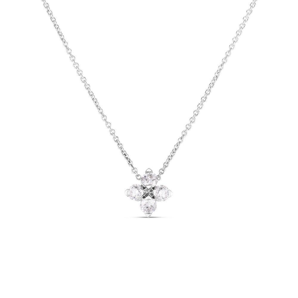 Love In Verona Small Flower Diamond Necklace