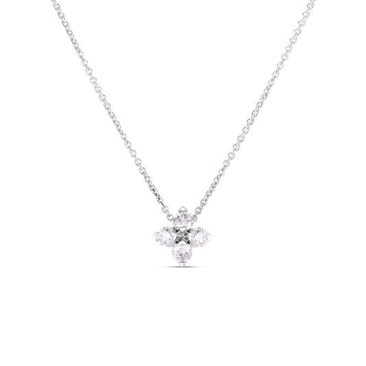 Love In Verona Small Flower Diamond Necklace