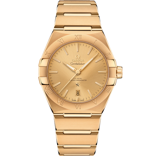 CONSTELLATION 39 MM, YELLOW GOLD ON YELLOW GOLD