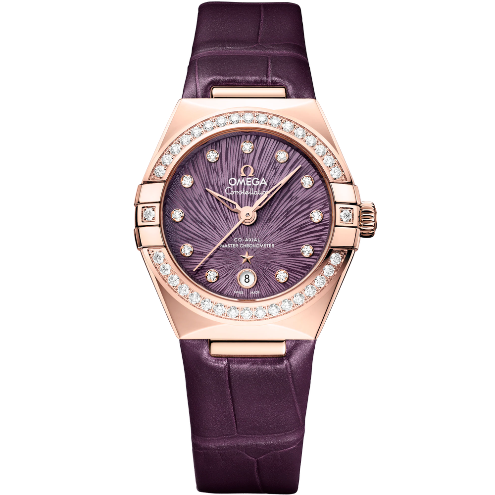 CONSTELLATION 29 MM, SEDNA™ GOLD ON ALLIGATOR