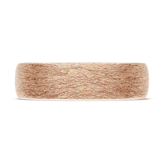 Classic Rounded in Brushed Finish Wedding Band