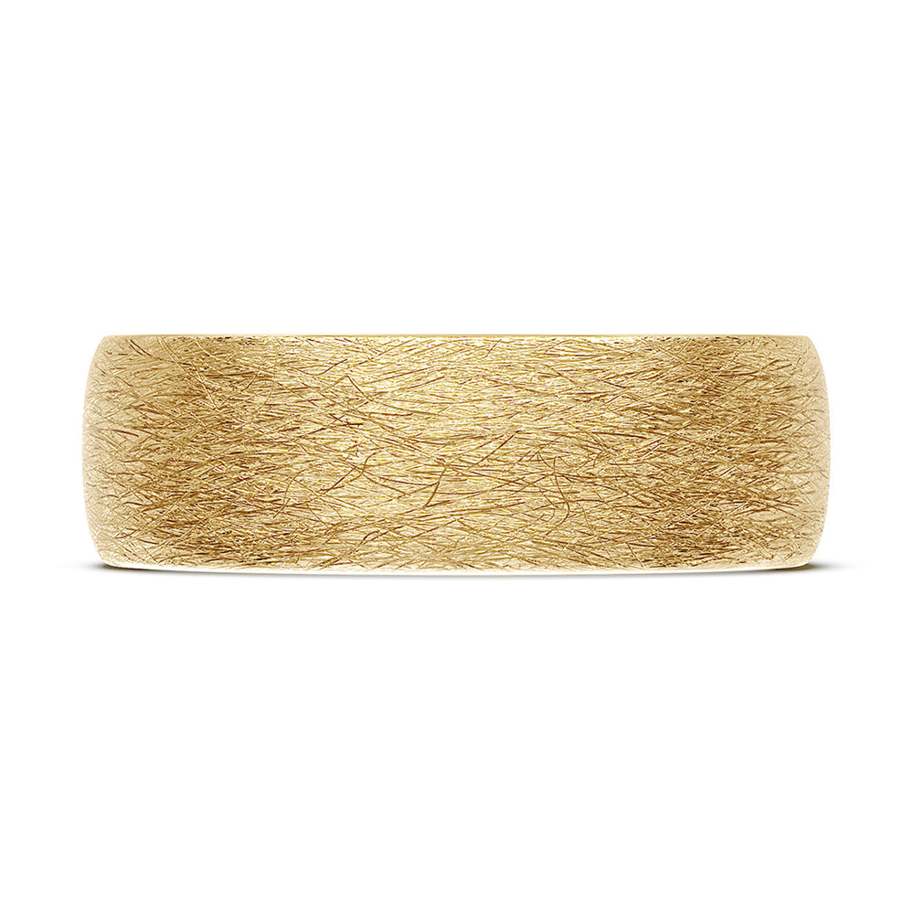 Classic Rounded in Brushed Finish Wedding Band