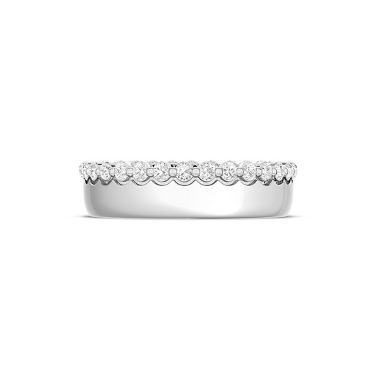 Diamond Edge High Polish Wedding Band