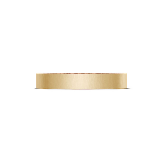 Classic Two-Tone Flat Wedding Band in Satin Finish